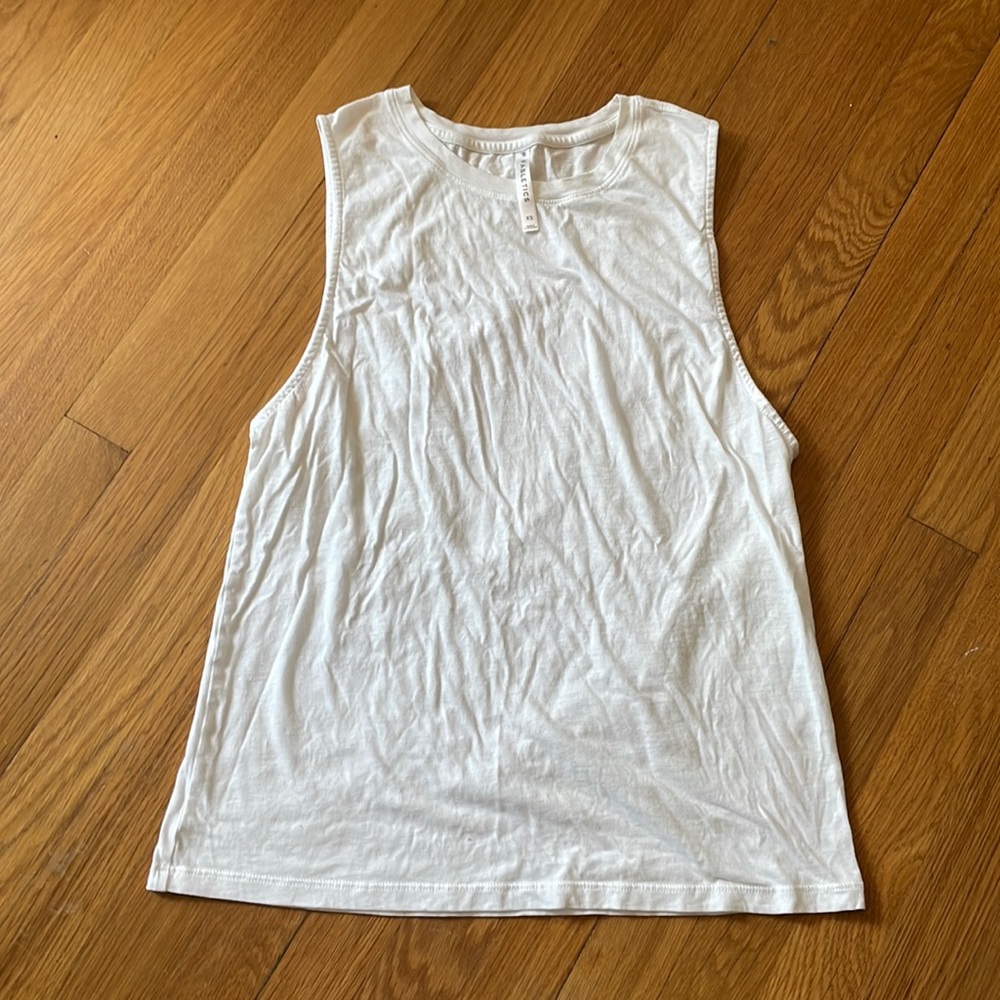 White fabletics tank!